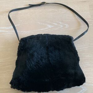 1930’s Vintage Sheered Beaver Purse with Muff! 15 X 13. Snaps open and closed